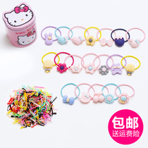 Rubber band childrens head rope does not hurt hair rope girl tie head Princess Hairband Korean leather band cute hair accessories
