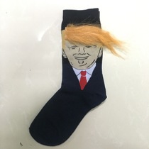 Trump socks Trump socks Yellow wig socks net red spoof socks