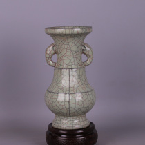 Song Guan kiln opened like an ear vase antique porcelain ornaments antiques old antiques unearthed old objects retro collection