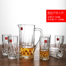 Italy imported glass water Cup household heat-resistant transparent cup Milk Cup Crystal Cup glass set