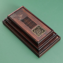 Home Kilns Modern Minima Small Tea Tray Bamboo Office Long Square Dry Bubble Pan Tea Table Simple Tea Sea Drain Pan