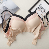 Japanese pregnant womens bra Modal cotton underwear thin belt no steel ring gathering anti-sagging traceless lactation bra