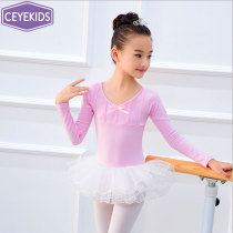 children's dance clothes women's kung fu autumn ballet dress latin girl dance dress chinese dance costume