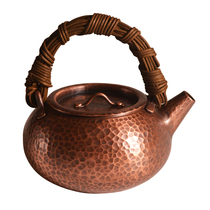 Manufacturer Straight camp pure handmade red copper burning water to cook tea bubble tea Tea Vines WELLNESS HOME TEAPOT KUNG FU TEA WITH TEA DAO
