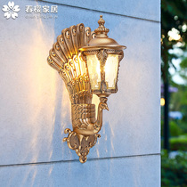 Wall Lamp Eu Style Retro Villa Exterior Wall Large Doorway Balcony Outdoor Patio Home Super Bright Veranda Outdoor Waterproof Light