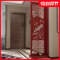 Living room screen partition decoration folding screen bedroom porch seat screen new Chinese style simple modern double-sided mobile screen Cabinet