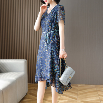 True silk mulberry silk dress with great brand high end 2022 new women Summer Hangzhou Heavy Bound Pop Dresses