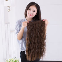  Foreign trade European and American wigs long curly hair one-piece wigs five-card roll hair extensions hair extensions high temperature wire no trace hair extensions