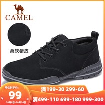 Camel mens shoes special clearance mens leather British outdoor casual mens shoes leather shoes overloading shoes Big Head shoes tide