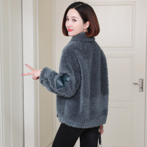 zqqz cashmere coat womens short fur one 2020 new lamb wool wool fur coat 8107