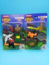  Cartoon creative childrens eraser kindergarten small prize eating chicken set Cute gun aircraft grenade modeling stationery