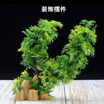 Simulation of water plants flowers trees fish tanks resin landscaping aquarium ornaments material packages decorative plastic scenery