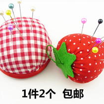 Strawberry needle bag wrist needle bag cross stitch handmade accessories diy needle ball tailor sewing aids