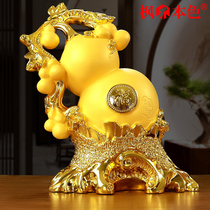 Gourd ornaments piggy bank creative money savings piggy large capacity home living room wine cabinet TV cabinet decorations