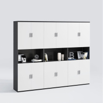 Office bookcase file cabinet three or four door short cabinet wooden boss desk stationery cabinet combination five-layer plate