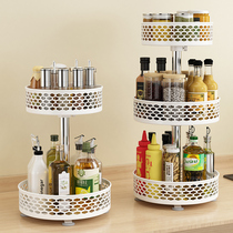 Rotating Seasoning Rack Kitchen Countertops Multifunctional Corner Sauce Bottle Seasonings Containing supplies Home Grand total