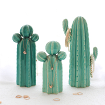 Cactus Jewelery Show Rack Cute Multi-Styled Small Swing shop Display Filmed Props