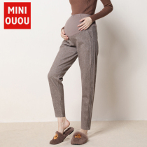 Pregnant women pants Spring and Autumn New straight trousers fashion autumn wild women wear thin tide pregnant mother woolen pants