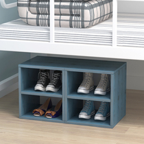 College student shoe rack dormitory bed simple dustproof small shoe cabinet shoe storage artifact small space
