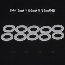 11 *7 * 1mm silicone rubber gaskets thin anti-slip flat cushion high temperature resistant silicone ring (10 one $5)