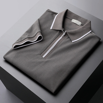 Fugui Bird Business Casual Ice Silk Polo Jersey Man Summer New Short Sleeve Zipped Collar T-shirt Half Sleeve Paolo Shirt