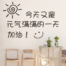 ins girl heart text stickers wall stickers Net red dormitory bedroom room bedside warm decorations stickers self-adhesive