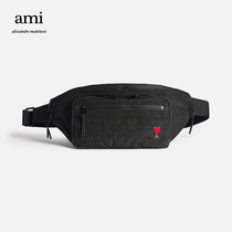 AMI unisex classic love love style solid colour casual minimalist adjustable cross-body purse