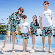 Parent-Child clothing family three four-person summer family portrait mother womens mother and son summer Net Red foreign air 2020 New Tide