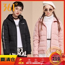 361 degrees womens down jacket 2019 winter new short top 361 winter fashion trend sports jacket women