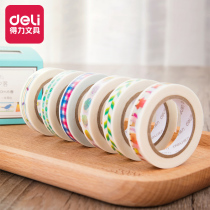 Deli Washi tape Watercolor hand account tape Album diary decoration diy color tape