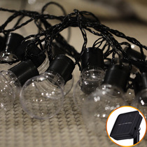 Explosion-proof LED solar Edison bulb light string outdoor waterproof Christmas garden decoration lantern