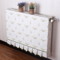 Heating cover Radiator cover American pastoral small yellow flower heating cover Fabric decoration All-inclusive dust cover cover customization