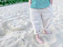 A washed cotton long pants that dont depress sweetcity men and womens childrens thin version-style fried chicken hymn