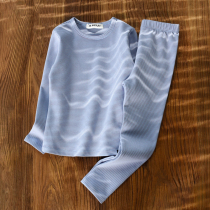 (broken yard clearance clear cabin) girls autumn clothes suit all-cotton children warm underwear autumn clothes and autumn pants two sets of warm clothes