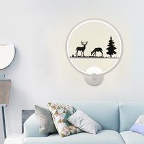 Nordic bedroom wall lamp LED simple modern bedside lamp Creative personality Living room Dining hall corridor Stair aisle lamp