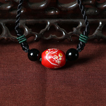 National style handmade personality jewelry fashion short necklace black agate choker decorative neck chain female accessories