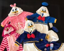 Export Japanese pure Y autumn and winter d home Daisy Donald Duck coral velvet hooded jumpsuit