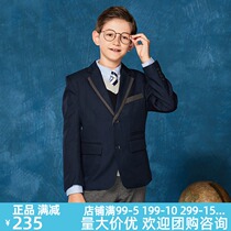 Eaton Gide 2020 Autumn New British Academy Wind Gray Side Two Buckle Boy Suit Coat 16Z104