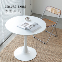 ins Nordic tulip table modern minimalist household small family table leisure creative coffee negotiation round table