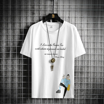 2020 Summer new short sleeve mens fashion fashion fashion clothes half sleeve round neck cotton mens T-shirt