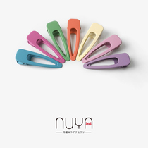 nuya Morandi color hairclip edge clip Korean hair top clip female Net Red Girl headdress