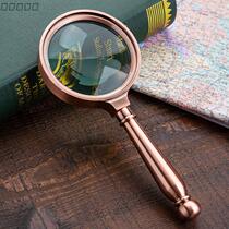 Saint-Creation 20 times magnifying glass 1000 High definition elderly Read 30 Childrens science 50 Handheld portable enlarged mirror 100 extra-large diameter metal copper 60 Read more 15 mobile phone