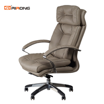 Rirong office furniture boss chair male cotton leather high back office chair large chair computer chair swivel chair