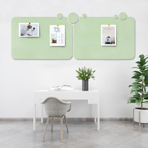 Felt Wall Sticked Message Board Soft Wood Board Display Board Wall Sticker Bulletin Board Photo Wall Background Board Vision Creative Wall Sticker