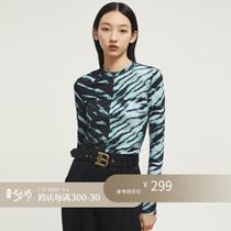 Z Boss Tiger Tattoo Printed Undershirt Woman Personality Bully pro-skin-shirt temperament Zhang Yang Design sensation T-shirt Female