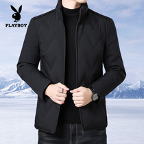 Flower Playboy 2022 new down clothes Mens short section Body Fashion Trends Handsome winter Thickened Mens Winter Clothing Jacket