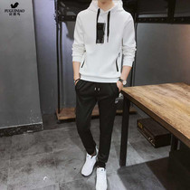 Fugui bird vegemon suit mens 2021 spring new loose casual trend handsome and luxurious and luxurious pants two sets