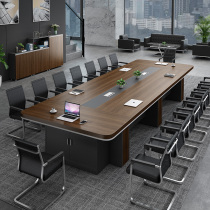 Office Furniture Large Conference Table Long Table Brief Modern Rectangular Training Table Meeting Room Negotiating Table And Chairs Combination
