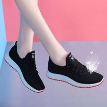 2021 mesh shoes women breathable mesh shoes summer white sneakers one pedal casual wild fashion student shoes