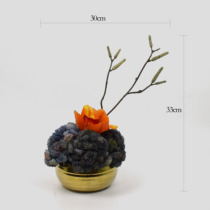 New Chinese Simulation Handico Green Flower Set Flower Set Flower Xuanyuan Desktop Tea Room Japanese Restaurant